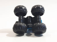 Unknown Brand Blue Monster Truck #24 Miniature Plastic Die Cast Toy Car Vehicle