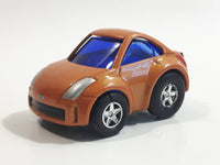 Welly No. 2718 2003 Nissan Fairlady Z Dark Orange Pullback Friction Motorized Die Cast Toy Car Vehicle