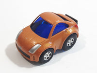 Welly No. 2718 2003 Nissan Fairlady Z Dark Orange Pullback Friction Motorized Die Cast Toy Car Vehicle