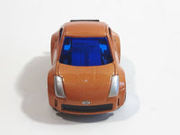 Welly No. 2718 2003 Nissan Fairlady Z Dark Orange Pullback Friction Motorized Die Cast Toy Car Vehicle