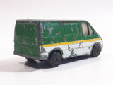 1994 Hot Wheels Auto City Corgi Transit Van Casting BP Green and White Die Cast Toy Car Vehicle