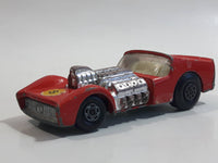 Vintage 1971 Lesney Matchbox Superfast No. 19 Road Dragster #8 Red Die Cast Toy Car Vehicle