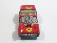 Vintage 1971 Lesney Matchbox Superfast No. 19 Road Dragster #8 Red Die Cast Toy Car Vehicle