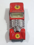 Vintage 1971 Lesney Matchbox Superfast No. 19 Road Dragster #8 Red Die Cast Toy Car Vehicle