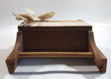 Vintage The Harris Washboard 1882 Wash & Dry 5 ¢ Miniature 6" x 12" Wood Washboard with Teddy Bears