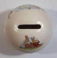 Vintage Royal Doulton Bunnykins Round Ceramic Coin Bank