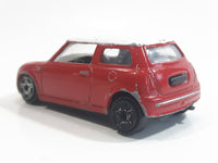 Motor Max No. 6057 2001 Mini Cooper Red with White Roof Die Cast Toy Car Vehicle