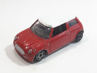 Motor Max No. 6057 2001 Mini Cooper Red with White Roof Die Cast Toy Car Vehicle