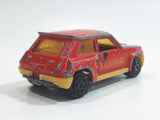 Vintage Majorette No. 255 Renault R 5 Turbo Red 1:53 Scale Die Cast Toy Car Vehicle
