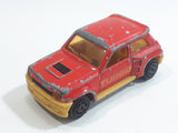 Vintage Majorette No. 255 Renault R 5 Turbo Red 1:53 Scale Die Cast Toy Car Vehicle