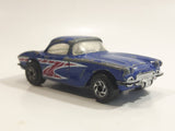 1996 Matchbox 1962 Chevrolet Corvette Metallic Blue Die Cast Toy Car Vehicle