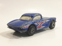 1996 Matchbox 1962 Chevrolet Corvette Metallic Blue Die Cast Toy Car Vehicle