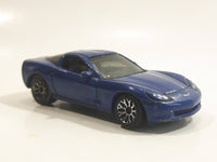 2007 Matchbox Metal Corvette C6 Dark Blue Die Cast Toy Car Vehicle