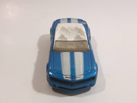 2008 Hot Wheels Camaro Convertible Concept Metalflake Blue Die Cast Toy Car Vehicle