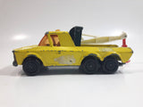 Vintage 1979 Lesney Matchbox Super Kings No. K-11 Pick Up Truck Yellow Die Cast Toy Car Towing Wrecking Vehicle