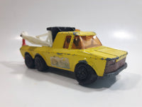 Vintage 1979 Lesney Matchbox Super Kings No. K-11 Pick Up Truck Yellow Die Cast Toy Car Towing Wrecking Vehicle