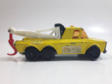 Vintage 1979 Lesney Matchbox Super Kings No. K-11 Pick Up Truck Yellow Die Cast Toy Car Towing Wrecking Vehicle