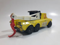 Vintage 1979 Lesney Matchbox Super Kings No. K-11 Pick Up Truck Yellow Die Cast Toy Car Towing Wrecking Vehicle