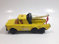 Vintage 1979 Lesney Matchbox Super Kings No. K-11 Pick Up Truck Yellow Die Cast Toy Car Towing Wrecking Vehicle