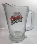 Coors Light 9" Tall 48oz. Heavy Glass Beer Pitcher