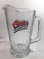 Coors Light 9" Tall 48oz. Heavy Glass Beer Pitcher