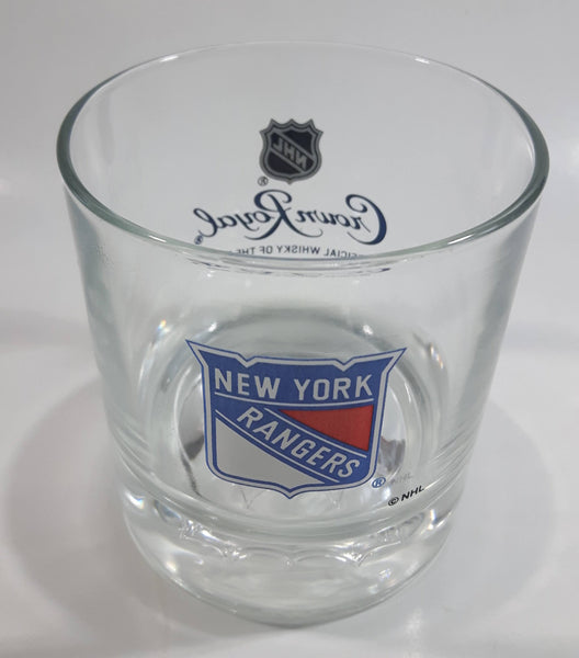 Rare Limited Release Crown Royal "NHL Rocks" New York Rangers Hockey Team Clear Glass Whisky Cup