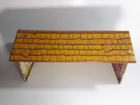 Vintage 1950s Marx Log Cabin Tin Toy House Building