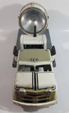 Vintage 1950s Marx Mobile Searchlight Unit No. 14 Truck White and Grey Pressed Steel Toy Car Vehicle 17" Long - Working