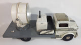 Vintage 1950s Marx Mobile Searchlight Unit No. 14 Truck White and Grey Pressed Steel Toy Car Vehicle 17" Long - Working