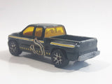 2005 Matchbox  Hitch 'n Haul: Cowboy Trail 1999 Chevrolet Silverado Truck Bros. Farms Metalflake Dark Green Die Cast Toy Car Vehicle