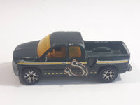 2005 Matchbox  Hitch 'n Haul: Cowboy Trail 1999 Chevrolet Silverado Truck Bros. Farms Metalflake Dark Green Die Cast Toy Car Vehicle