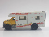 2010 Matchbox Off-Road Adventure MBX Motor Home RV Yellow White MB756 Die Cast Toy Car Recreational Vehicle with Opening Rear Gate