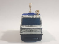 1995 Matchbox TV News Truck Van Sky Satellite Television White Die Cast Toy Car Vehicle