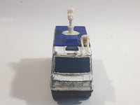 1995 Matchbox TV News Truck Van Sky Satellite Television White Die Cast Toy Car Vehicle