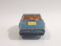 Vintage 1973 Lesney Matchbox Superfast No. 65 Saab Sonett III Metallic Blue Die Cast Toy Car Vehicle with Opening Rear Hatch - Made in England