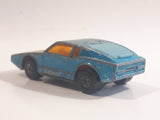 Vintage 1973 Lesney Matchbox Superfast No. 65 Saab Sonett III Metallic Blue Die Cast Toy Car Vehicle with Opening Rear Hatch - Made in England