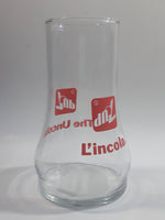 Vintage 1980s 7-Up The Uncola Soda Pop Beverage Upside Down Unique Clear Glass Drinking Cup Collectible