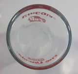 Vintage 1980s 7-Up The Uncola Soda Pop Beverage Upside Down Unique Clear Glass Drinking Cup Collectible