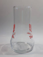 Vintage 1980s 7-Up The Uncola Soda Pop Beverage Upside Down Unique Clear Glass Drinking Cup Collectible