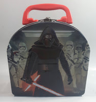 2015 Imperial Toy Star Wars Kylo Ren and Storm Troopers Embossed Curved Top Tin Metal Lunch Box