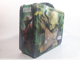 2010 Star Wars Yoda Jedi Master Green and Black Embossed Tin Metal Lunch Box