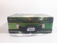 2010 Star Wars Yoda Jedi Master Green and Black Embossed Tin Metal Lunch Box