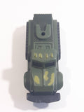 Unknown Brand Military Army Semi Truck with Tracks Dark Green Camouflage Die Cast Toy Car Vehicle