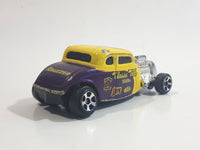 2004 Maisto Tonka Classic Club 1934 Ford Hot Rod "Kruzzer" Yellow and Purple 1/64 Scale Die Cast Toy Car Vehicle