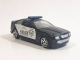 MotorMax No. 6109 PD Police Black and White 1/64 Scale Die Cast Toy Car Vehicle