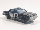 Vintage Majorette No. 240 Chevrolet Impala N31 Police Black and White 1/69 Scale Die Cast Toy Car Vehicle with Opening Doors