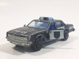 Vintage Majorette No. 240 Chevrolet Impala N31 Police Black and White 1/69 Scale Die Cast Toy Car Vehicle with Opening Doors