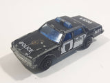 Vintage Majorette No. 240 Chevrolet Impala N31 Police Black and White 1/69 Scale Die Cast Toy Car Vehicle with Opening Doors