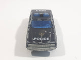 Vintage Majorette No. 240 Chevrolet Impala N31 Police Black and White 1/69 Scale Die Cast Toy Car Vehicle with Opening Doors