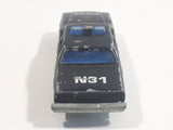 Vintage Majorette No. 240 Chevrolet Impala N31 Police Black and White 1/69 Scale Die Cast Toy Car Vehicle with Opening Doors
